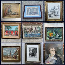 Vintage Artwork Framed Print Painting Art