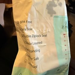 Zomee breastmilk/pregnancy items