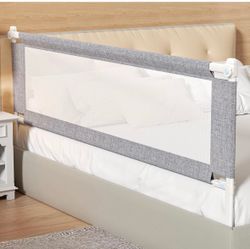 1-Piece Height Adjustable Bed Guard Rail 60”