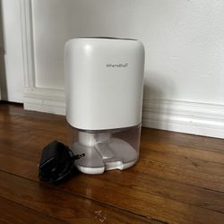 Compact Dehumidifier – Quiet, Works Great (With Power Adapter)
