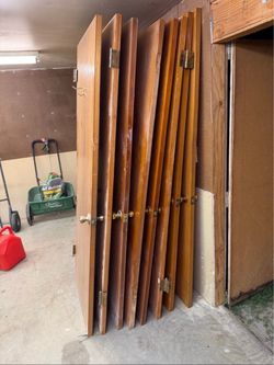 Vintage 1956 Wood Interior Doors – Lot of 11