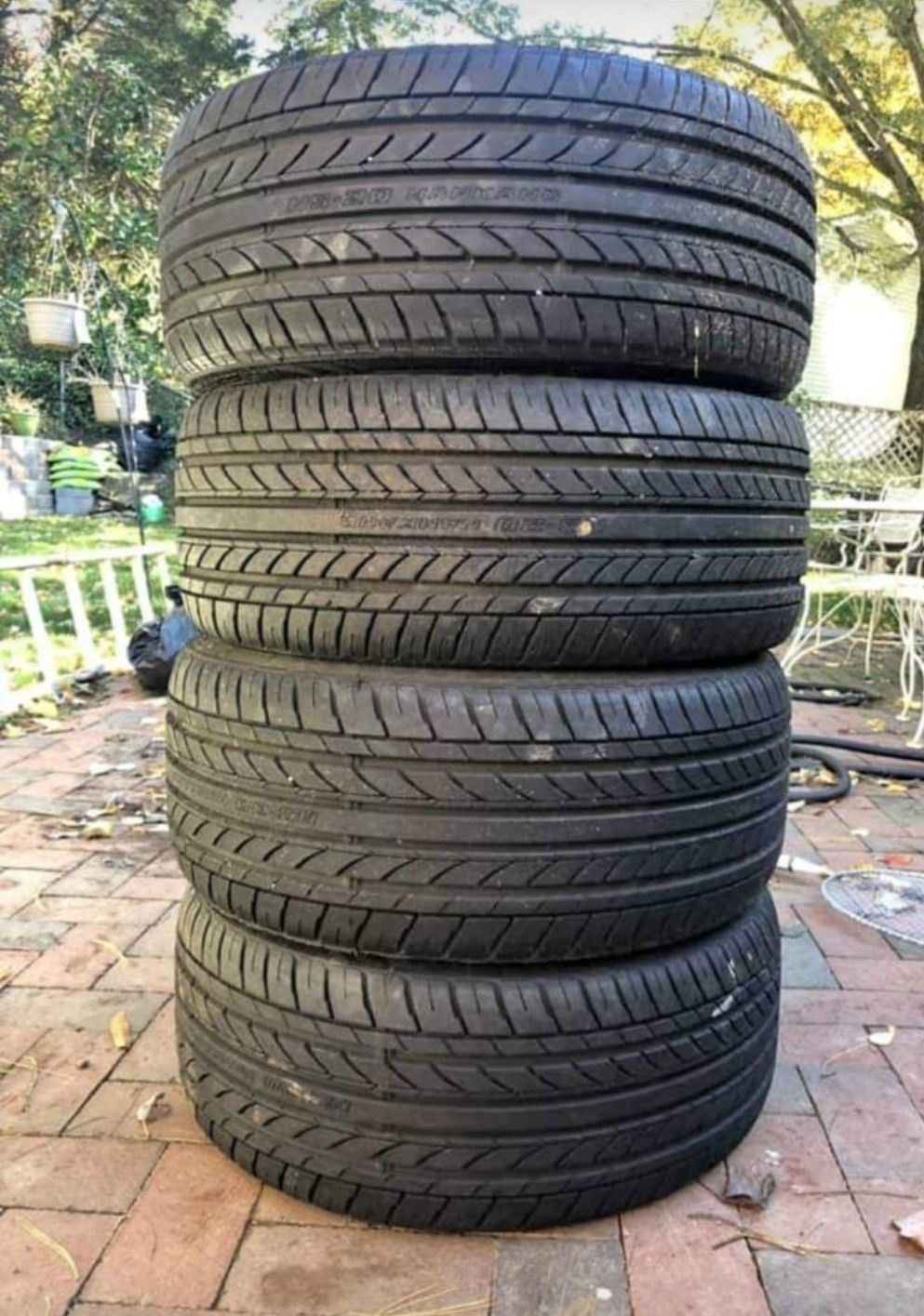 I sell a set of new tires 215 x 35r x 18