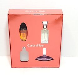 Calvin Klein Fragrance Mini 4 Piece Women's Obsession Eternity CK One Euphoria
