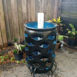 Custom 55 Gallon Flower Pot