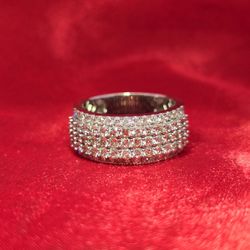 14k White Gold Diamond Round Cut Band 2.36 ctw