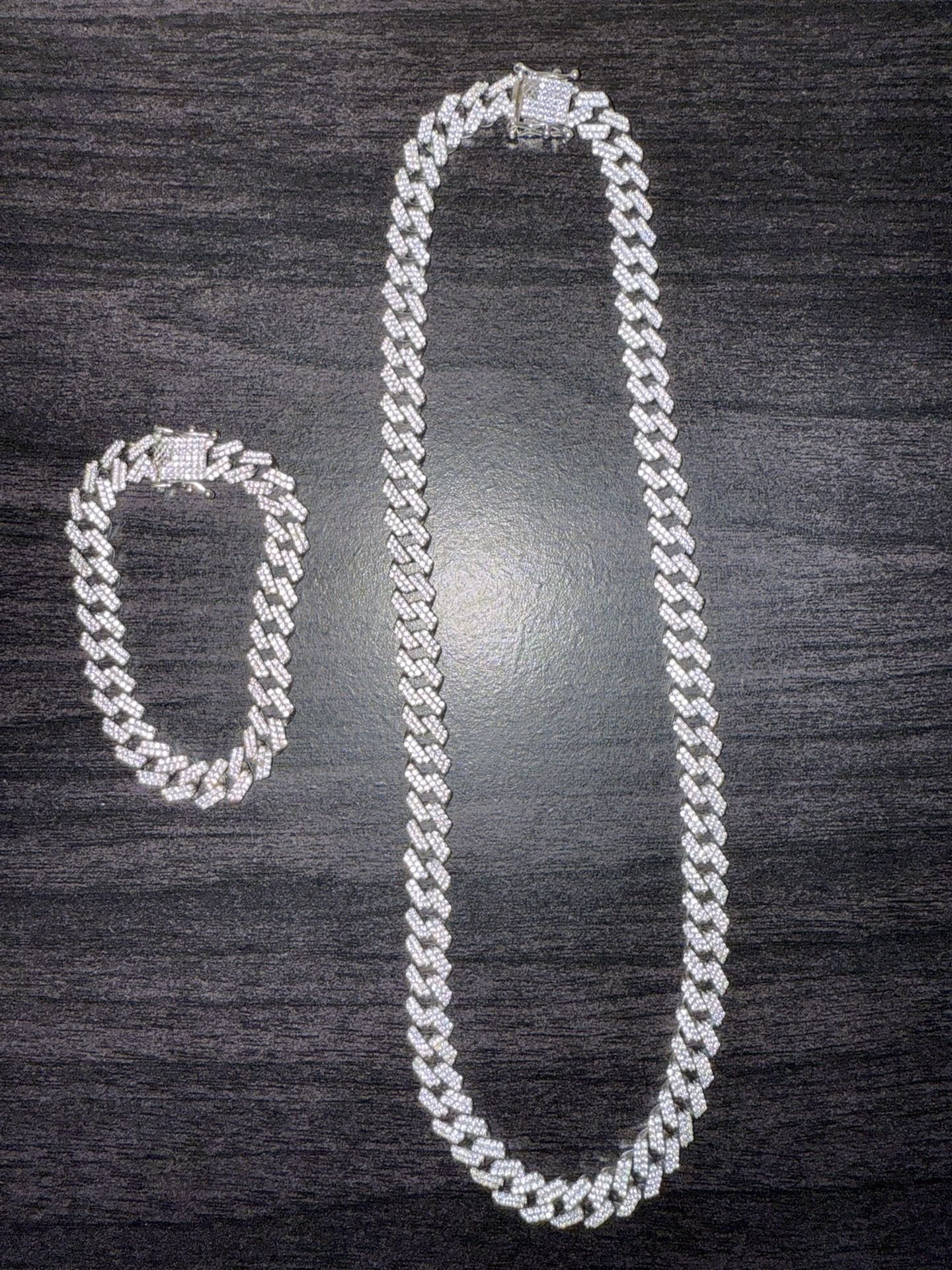 925 Silver Necklace And Bracelet