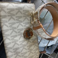 MK Belt and Large Wallet 