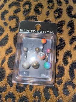 4🔥NEW belly button rings all 4 for $10