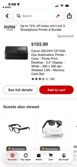 Canon portable photo print