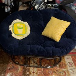 Double Papasan Frame And Cushion-cost Plus