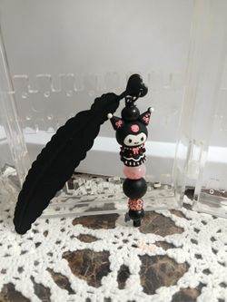 Handmade Bookmark - Black Feather