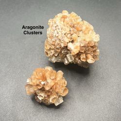 Aragonite Genuine Stone Cluster from Morocco 2pcs 120g Total