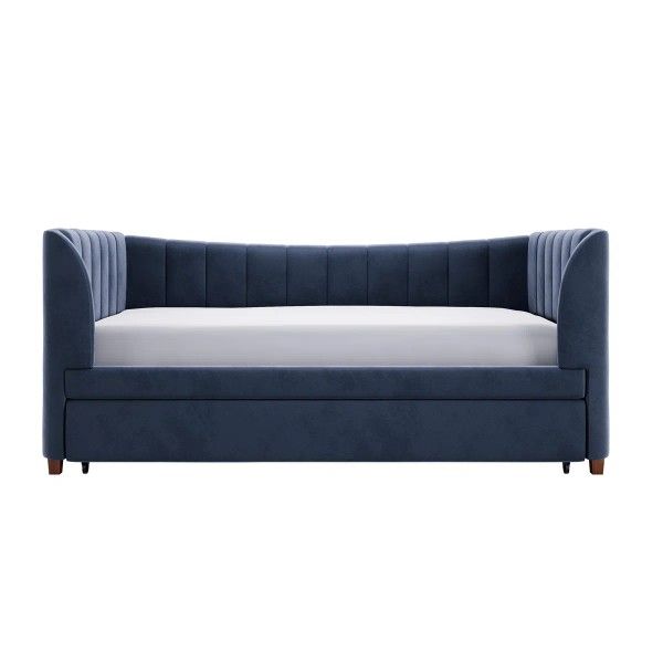 Valentina Twin Velvet Daybed with Trundle