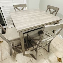 Ashley Dining Table 42x42 4 Chairs
