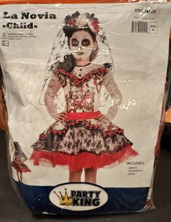 La Novia child - Day Of The dead Girls Size XL (12-14)