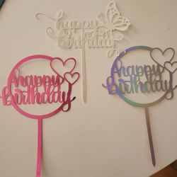 Birthday Cardstock Toppers