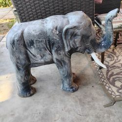 Cast Aluminum Elephant 