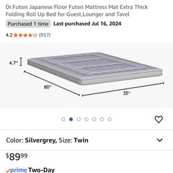 Dr Futon Twin Mattress - Excellent Condition !! 