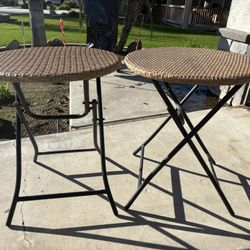 2 Patio  Round Tables