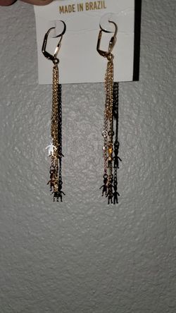 Aretes de oro laminado