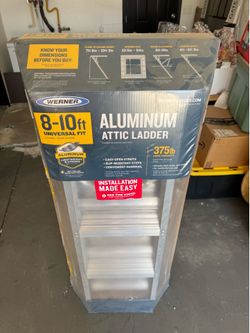 Aluminum attic ladder