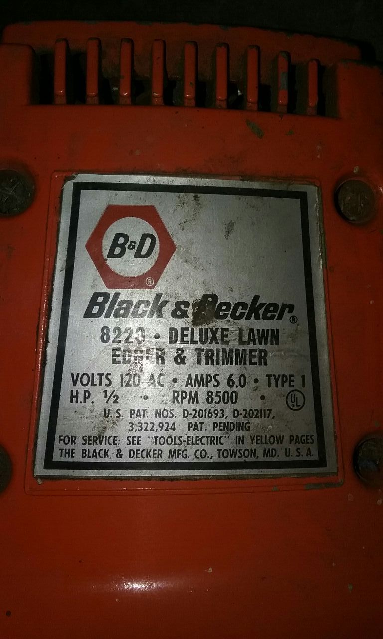 Vintage Black Decker Cordless Grass Shear Model GS500 Trimmer w/Box