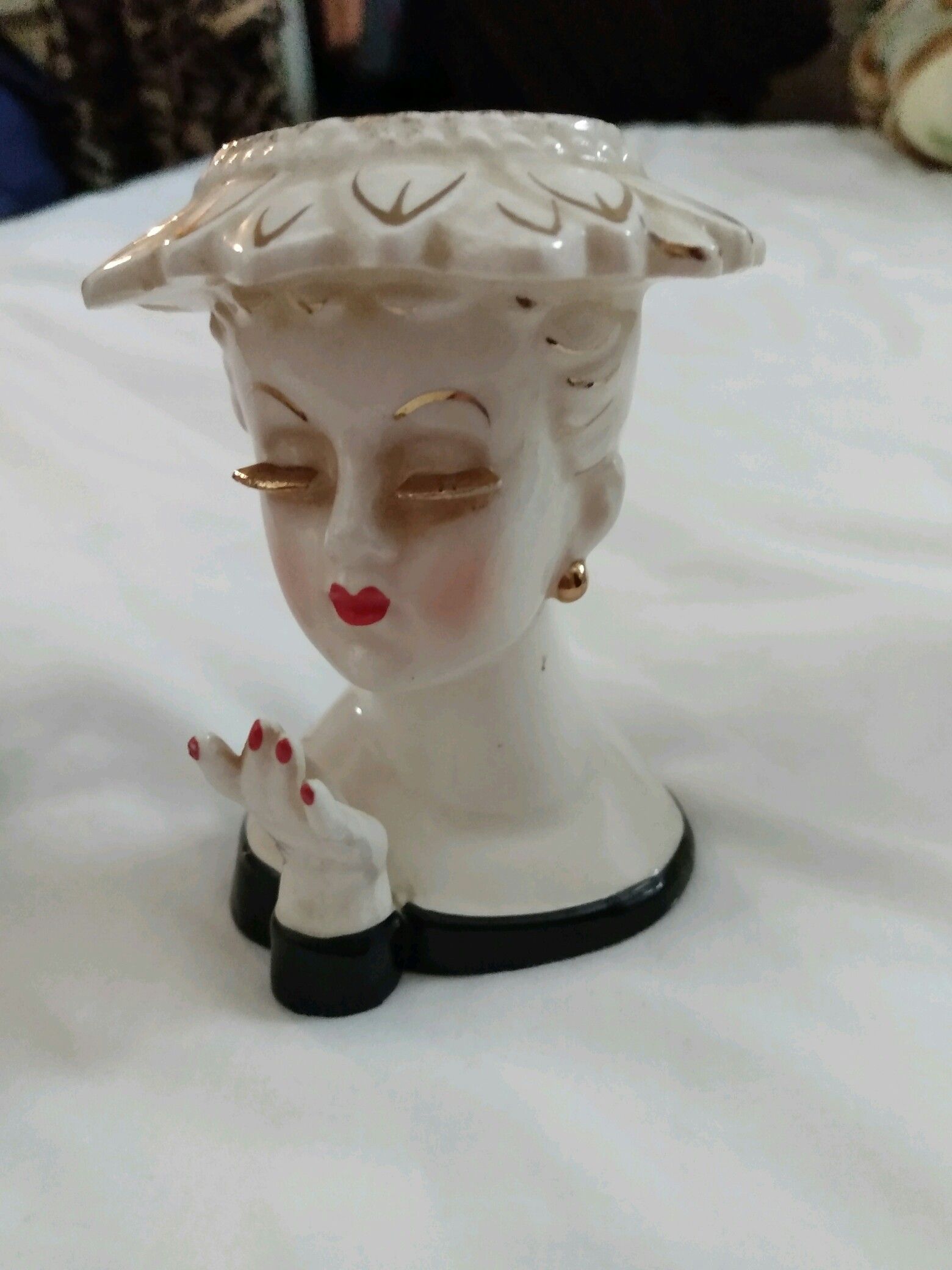 Vintage Ladyhead Vase