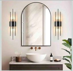 Black Wall sconces Set of Two, Black sconces Wall Set of 2, Interior Wall Lights, Wall Lights for Living Room, Modern Wall sconces