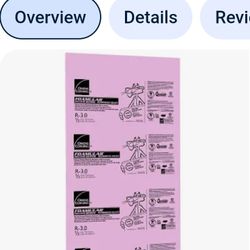 1 In 4x8 Foam Board Insulation (Owens Corning)