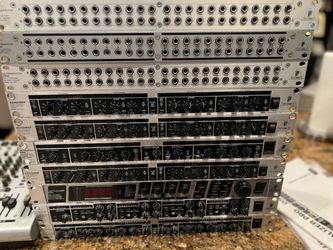 Tons of Behringer rack gear studio pro audio equipment