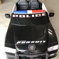Rideable Kid Police Car