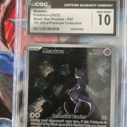  Mewtwo 151 UPC Promo 052 (CGC Gem Mint 10)