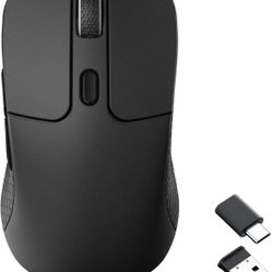 Keychron M3 Wireless Gaming Optical Mouse, Tri-Mode 2.4 GHz/Bluetooth 5.1/Wired, PixArt PAW 3395 sensor, 26000 DPI, LED RGB Backlit, 79g Lightweight P