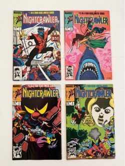 Complete comics set Nightcrawler limited series 1-4