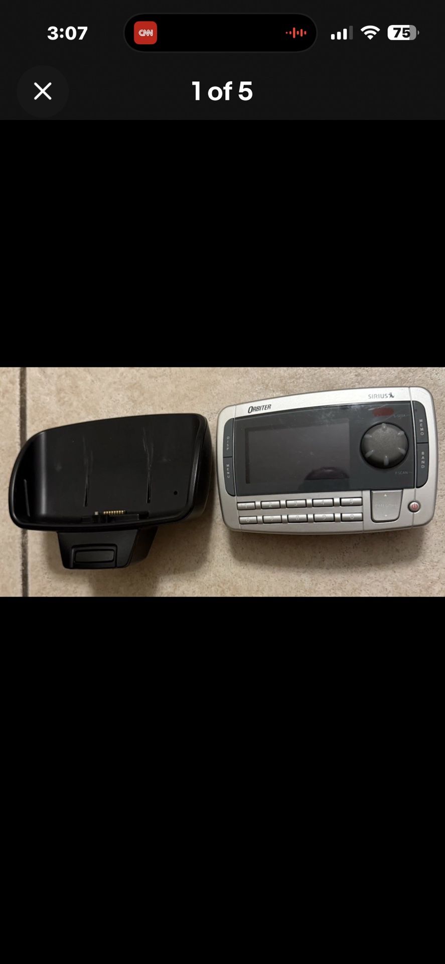 Orbiter Sirius Receiver SR4000 Satellite Radio Receiver And Vehicle Dock