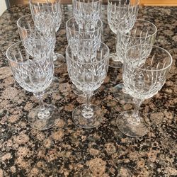cristal d’Arques  St Cloud Wine Glasses 9 