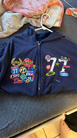 Cute y2k Darkblue ZipUp