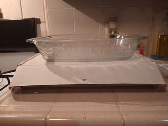 ***Princess House Fantasia Ovenware  15" Crystal Baking Dish (557)