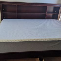 Full Sized Bookcase Bedframe 