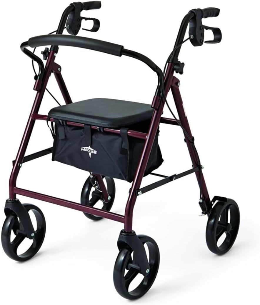 Medline Steel Rollator Walker