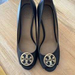 Tory Burch Open Toe Wedges Size 6