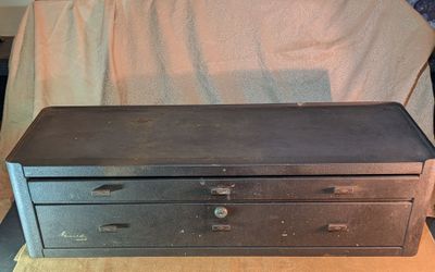 Vintage Kennedy 2 Drawer Tool Box Model  MC-28