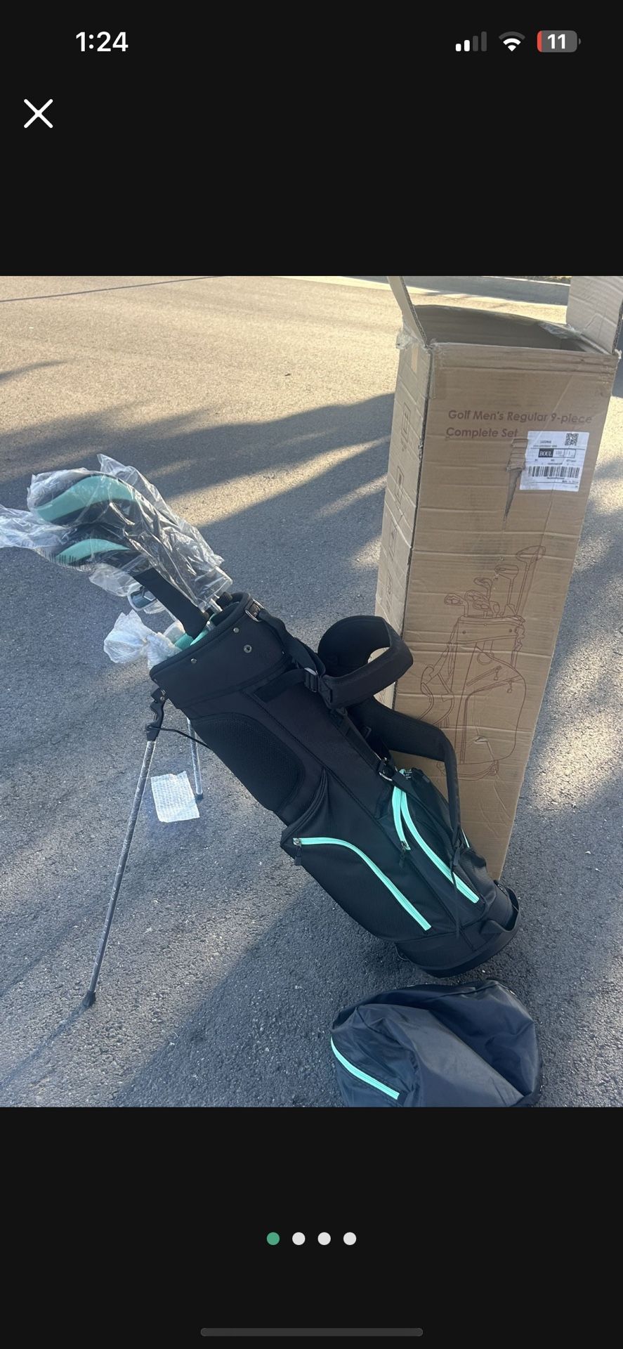 Brand New Right Handed Adult Golf Clubs With Caring Case