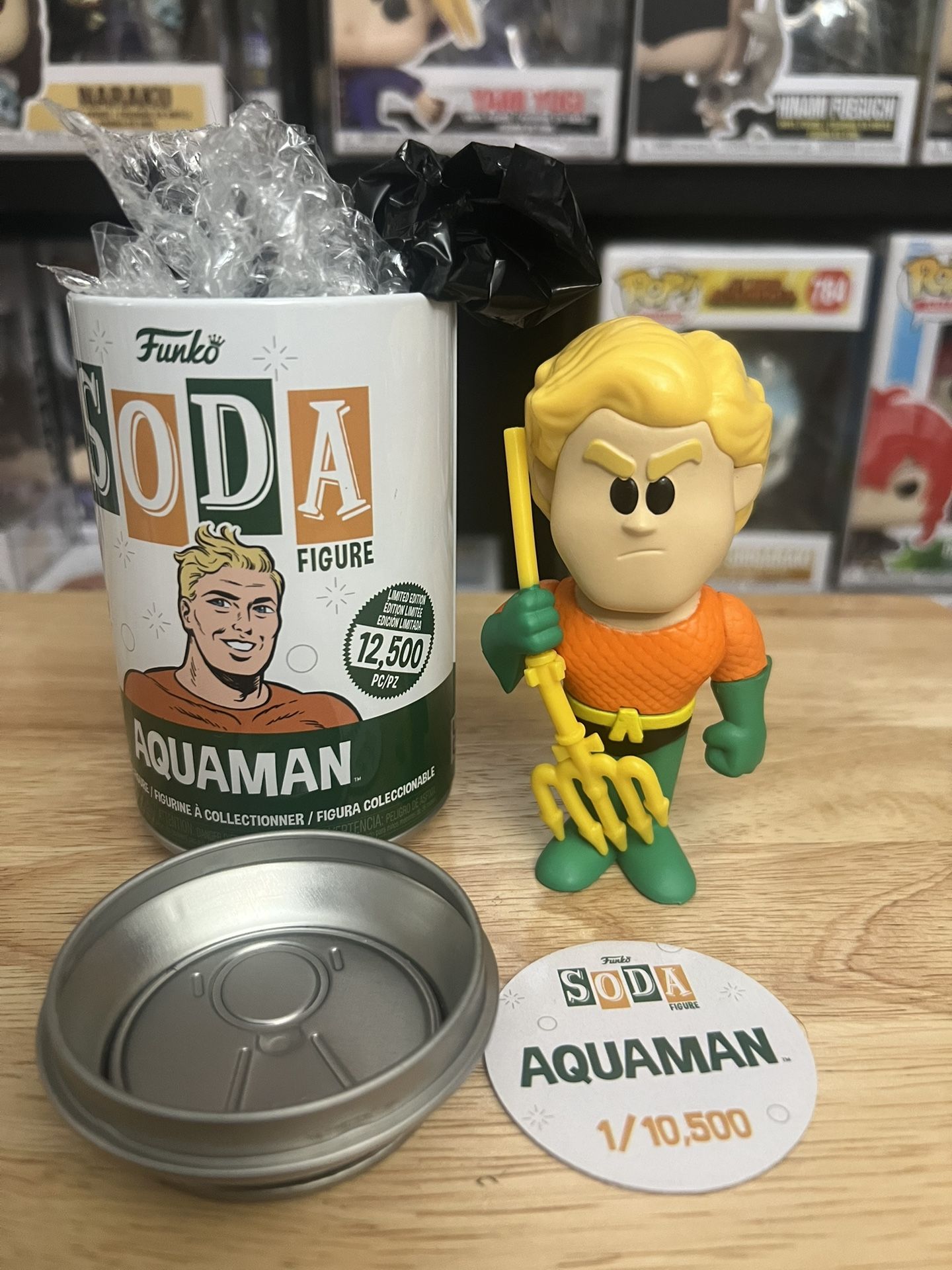 VAULTED LIMITED EDITION Aquaman Funko Soda DC Comics Arthur Justice League Movie