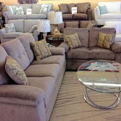 💥Furniture Sale!💥 Brand New Gray Sofa Loveseat Livingroom Set! $50 Down Takes It Home Today!