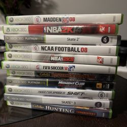 Various Xbox 360 Games 