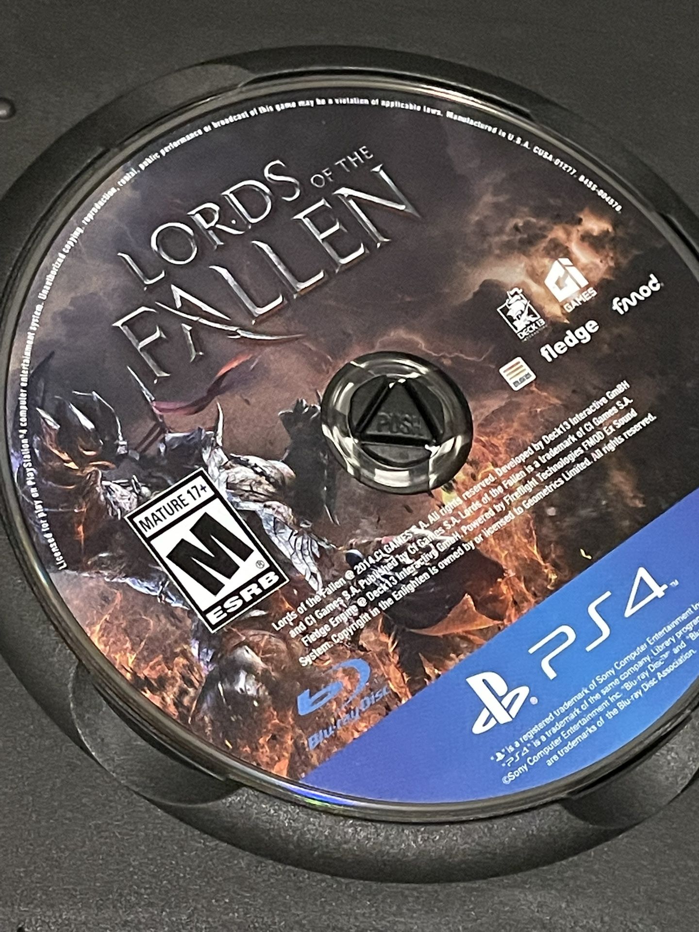 Playstation 4 ps4 games Lords of the Fallen Mature 