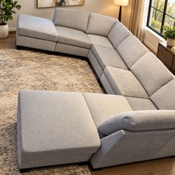 8 Piece Living Room Modular Sectional Sofa