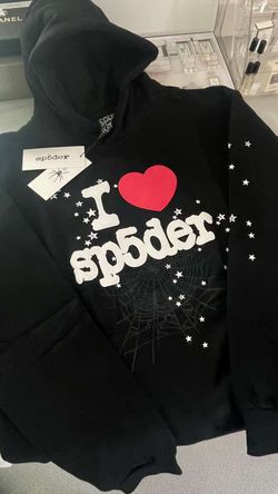 Sp5der I Love Sp5der Black Hoodie