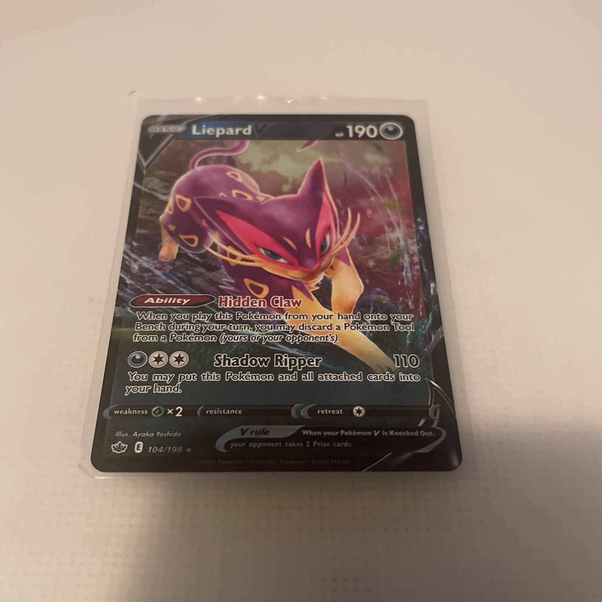 Pokémon Liepard V 104/198